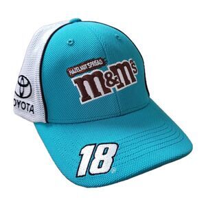 Joe Gibbs Racing M&M's Toyota Mesh Snapback Hat Cap Hazelnut Spread Nascar Race